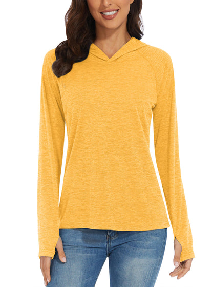 UPF50+ Breathable Long Sleeve Hoodie T-shirts Women's Sun/UV Protection Casual Hooded T shirts Outdoor Sports Pullover The Clothing Company Sydney
