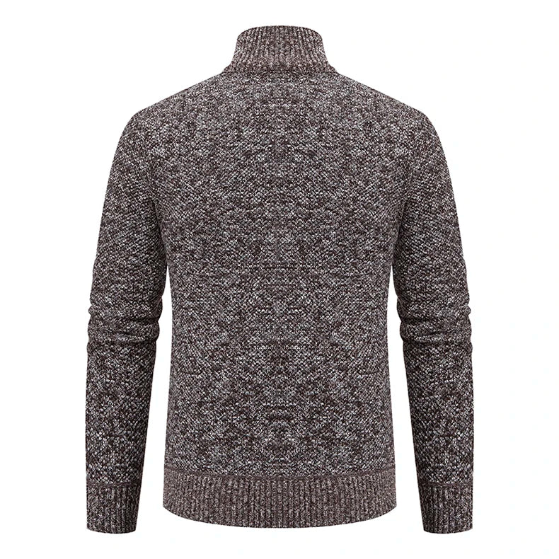 Men's Casual Stand Collar Sweater Zipper Cardigan The Clothing Company Sydney