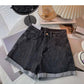 High Waist Plus-size Women Jeans Student Casual Versatile Trendy A- line Hot Pants Cotton Jeans Shorts The Clothing Company Sydney