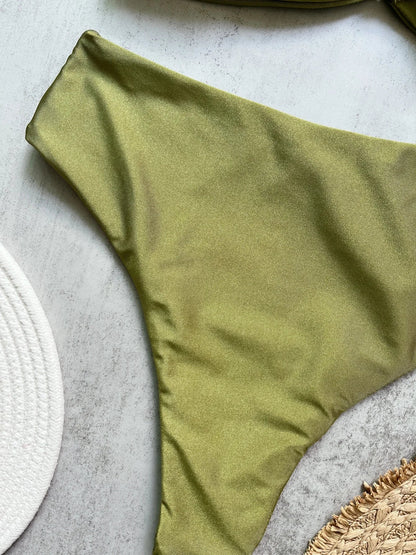 2 Piece Bandeau Bikini Push Up Swimsuit Swimwear Brazilian Bikini Set Thong Swim Suits Solid Beachwear The Clothing Company Sydney