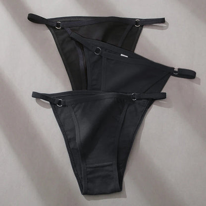 3 Pack Women's Cotton Panties Low Waist Bikini Briefs Ladies Underwear Soft Solid Underpants Lingerie The Clothing Company Sydney