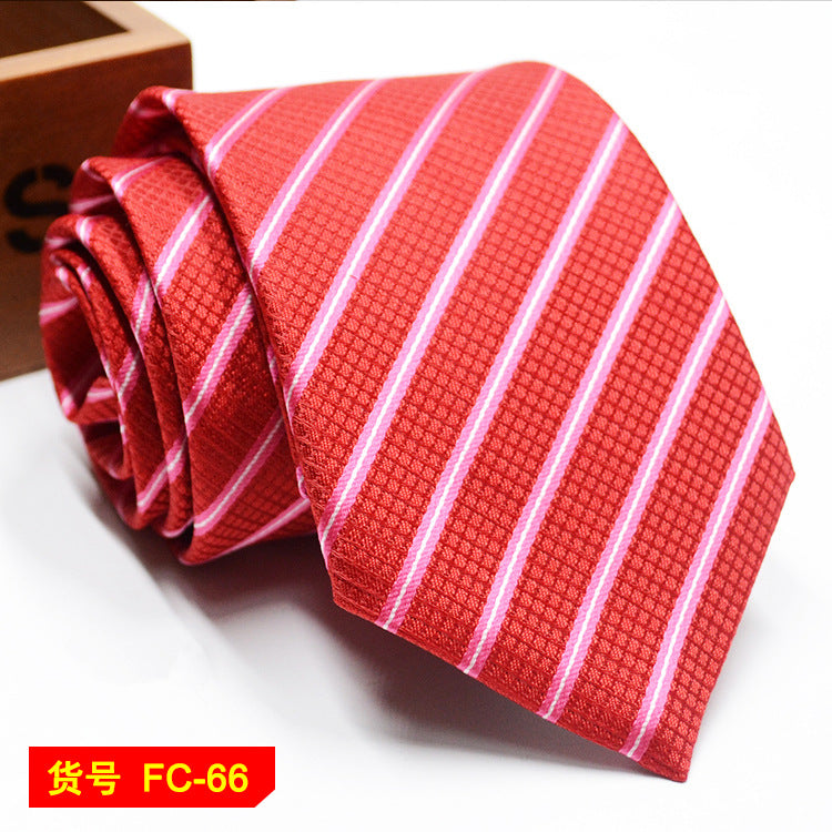 Men's Jacquard Ties – 7-8cm Floral & Solid Neckties The Clothing Company Sydney