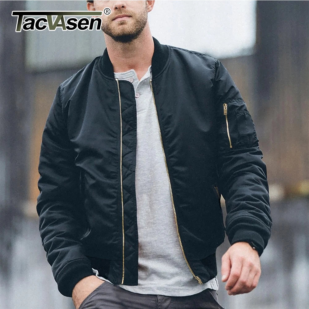 Winter Padded Bomber Jackets Outwear Men's Retro Pilot Jacket Coat Casual Baseball Jackets Varsity Jackets Streetwear - The Clothing Company Sydney