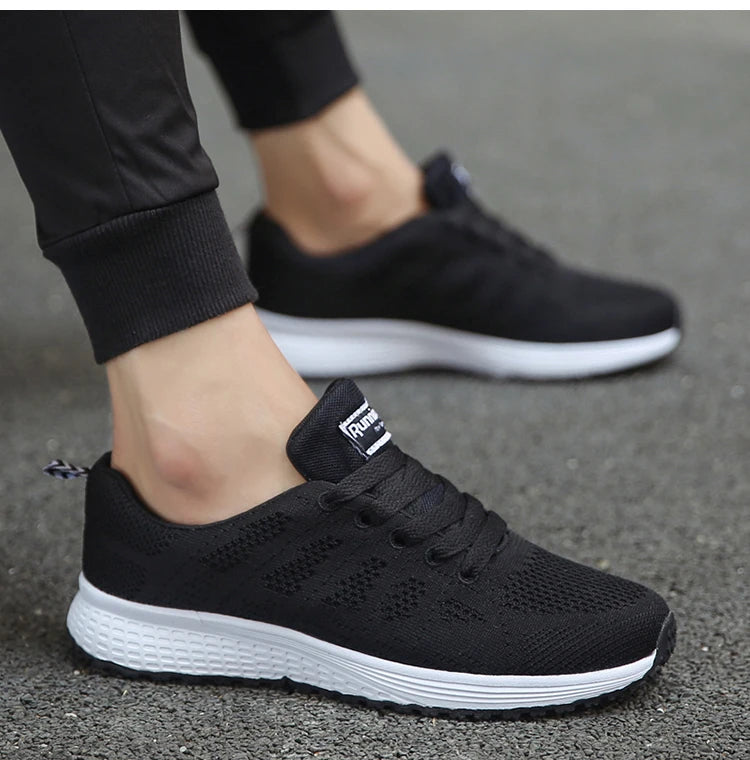 Women's Flats Fashion Lightweight Lace Up Round Toe Sneakers Walking Shoes - The Clothing Company Sydney