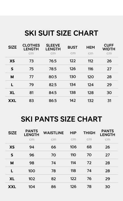 Men Women Ski Jacket Ski Pants Warm Windproof Winter Overalls Hoodie Waterproof Outdoor Sports Clothing The Clothing Company Sydney