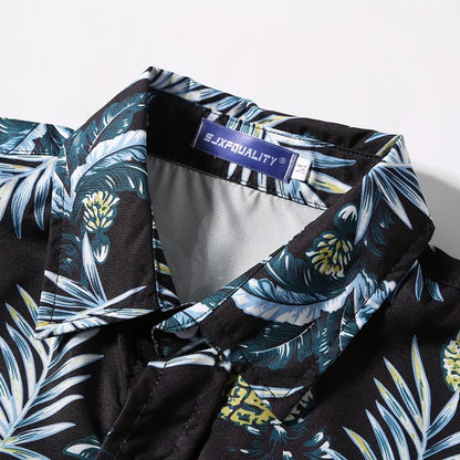 Men's Summer Short Sleeve Printed Shirt Thin Beach Shirt Men's Clothing Turtle Neck Polo  Shirt Casual Top - The Clothing Company Sydney