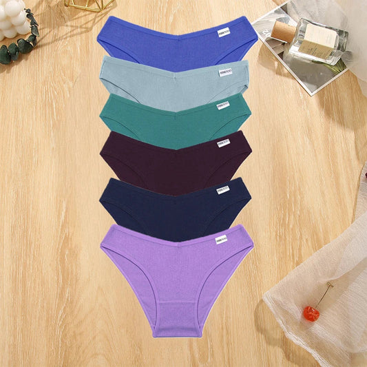 6 Pack Cotton Panties Female Underpants  Briefs Underwear Plus Size  Lingerie Briefs The Clothing Company Sydney