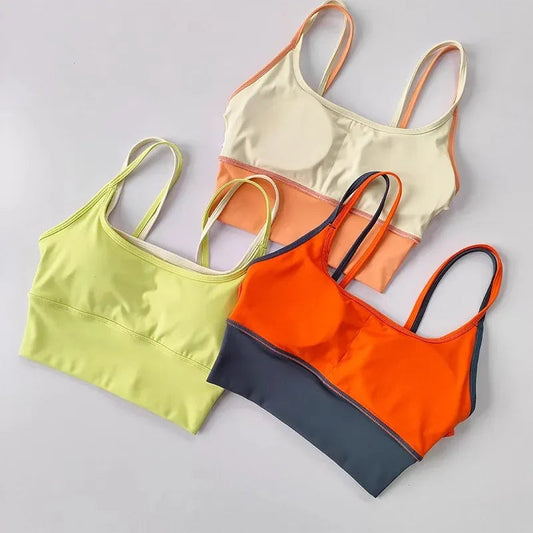 Shockproof Sports Bra Womens Slim Elastic Fitness Underwear  Gym Breathable Yoga Crop Top Sportswear The Clothing Company Sydney