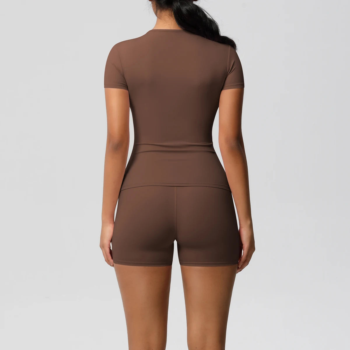 Workout Sportswear 2 Piece Piece Female Yoga Shirt Push Up Workout Clothes Outdoors Sport  High Waist  Fitness Sport Shorts - The Clothing Company Sydney