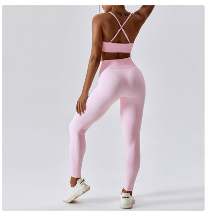 Seamless Athletic Wear Women Yoga Set 2 Piece Workout Tracksuit Sport Bra Gym Suits Fitness High Waist Running Leggings Sports Sets The Clothing Company Sydney