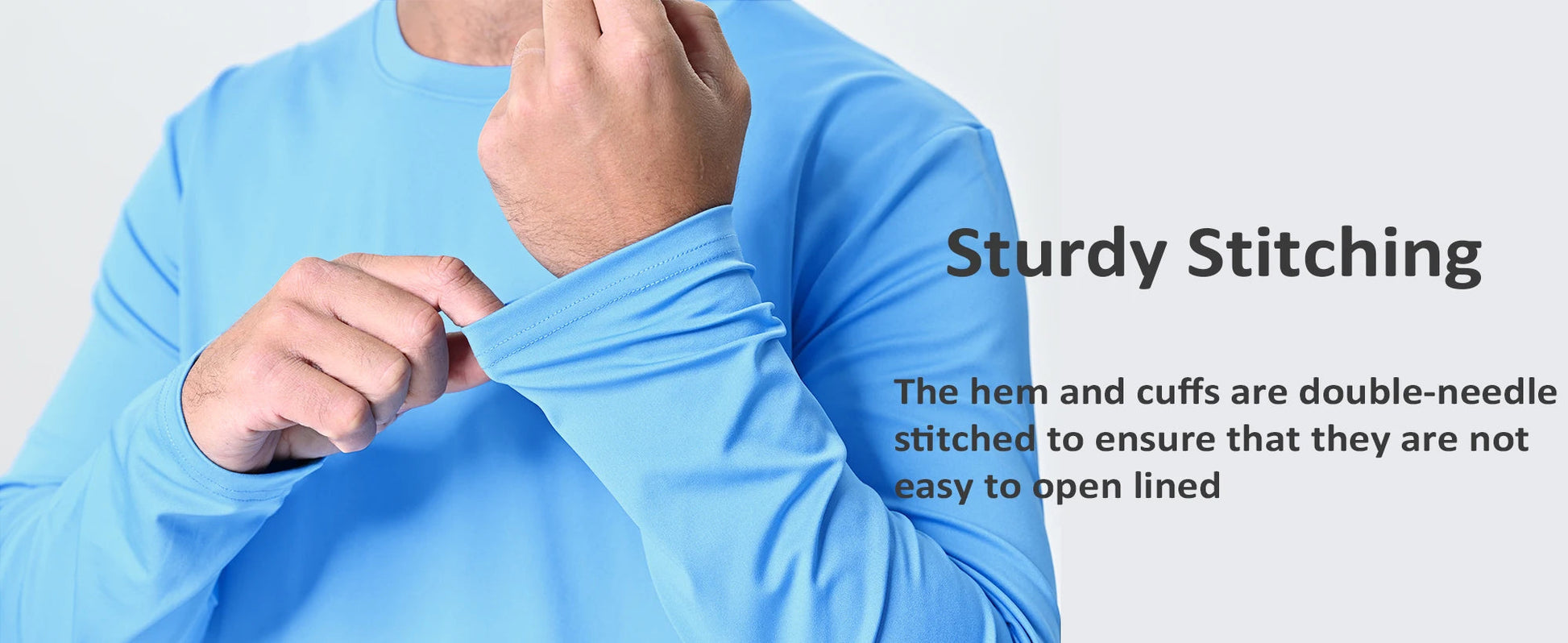 UPF 80+ Sun Protection T-shirts Men's Quick Dry Long Sleeve Athlectic T Shirts Performance Sports T-shirts Rash Guard The Clothing Company Sydney