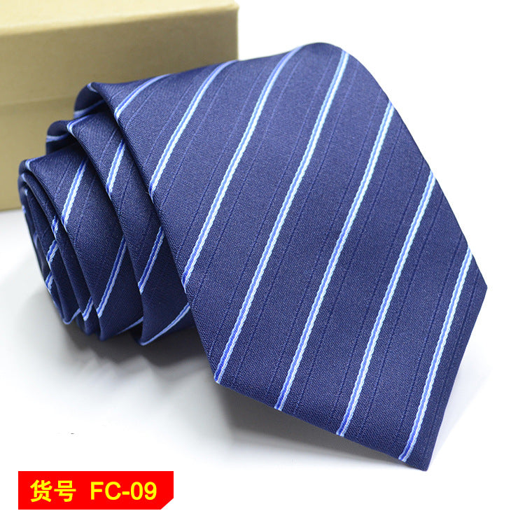 Men's Jacquard Ties – 7-8cm Floral & Solid Neckties The Clothing Company Sydney