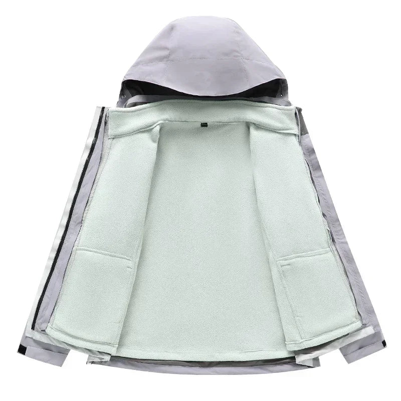 Women's Ski Suit Winter Waterproof Warm Hooded Windproof Raincoat Snow Pants Outdoor Snowboard Wear Set Skiing Overalls - The Clothing Company Sydney