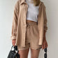 Summer Women's Suit Short Sets Outfits Suit Two Piece Button Up Matching Outfit Set - The Clothing Company Sydney