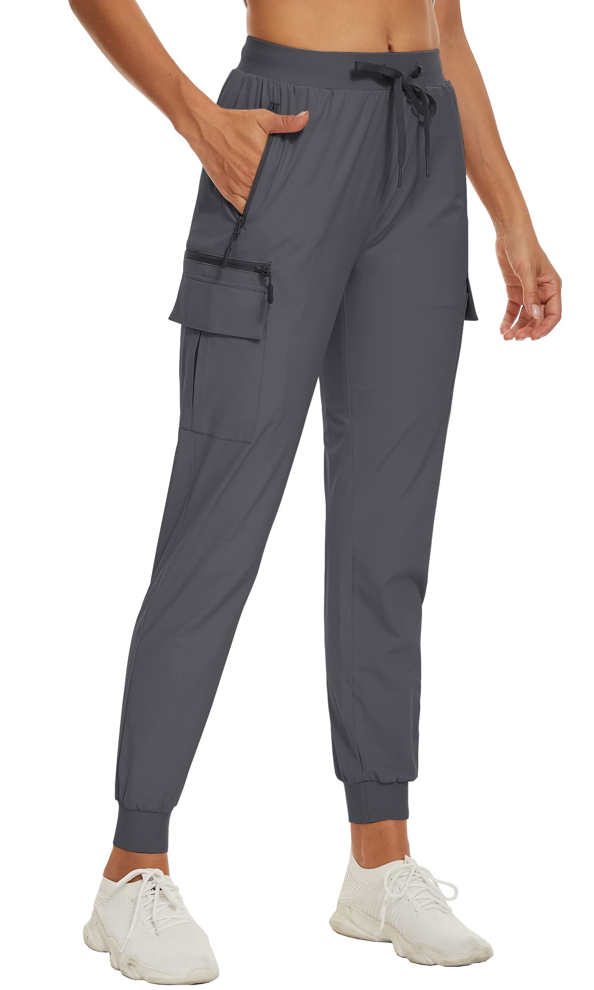 Summer Quick Dry Pants Women's Jogger Sweatpants Lightweight Breathable 6 Pockets Elastic Waist Casual Long Trousers The Clothing Company Sydney