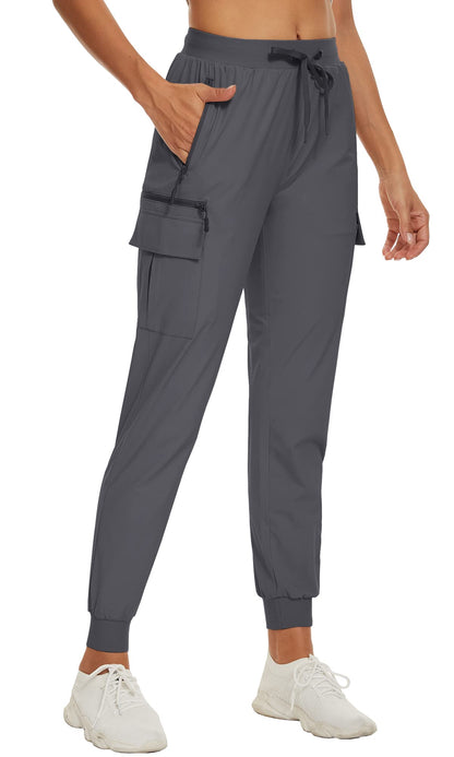Summer Quick Dry Pants Women's Jogger Sweatpants Lightweight Breathable 6 Pockets Elastic Waist Casual Long Trousers The Clothing Company Sydney