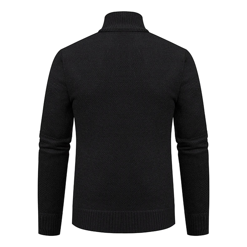 Men's Casual Stand Collar Sweater Zipper Cardigan The Clothing Company Sydney