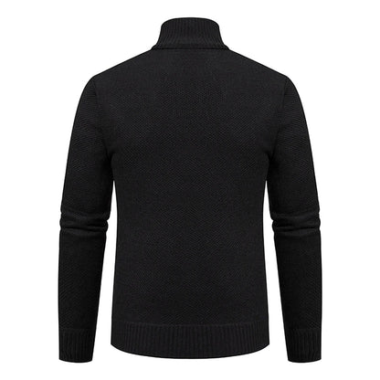 Men's Casual Stand Collar Sweater Zipper Cardigan The Clothing Company Sydney