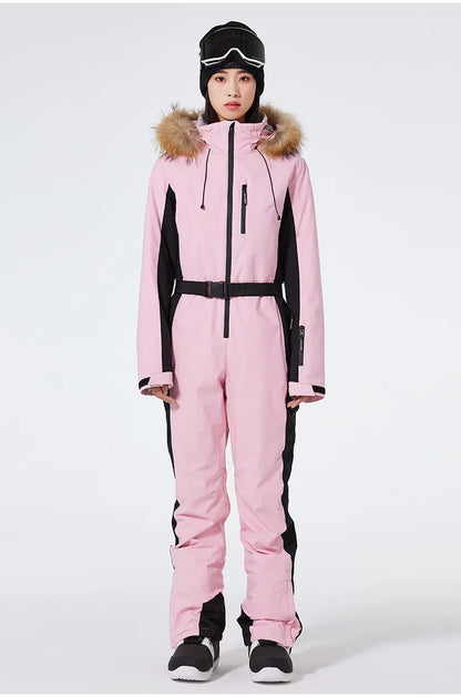 Winter Jumpsuit Ski Suit Outdoor Snowboard Jacket Suit Waterproof Windproof Set Warm Snow Jumpsuit - The Clothing Company Sydney