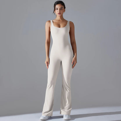 V Back Jumpsuit Gym Set Women Training Yoga Suit Sportswear Sports Fitness Rompers Stretch Workout Bodysuits The Clothing Company Sydney