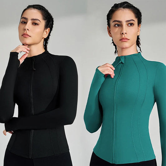 Women's Full Zip Yoga Gym Top Active Jacket The Clothing Company Sydney