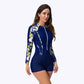Long-Sleeve Surfing Suit One Piece Swimsuit Bathing Suit Quick Dry Adult Diving Clothes Women's Swimwear - The Clothing Company Sydney