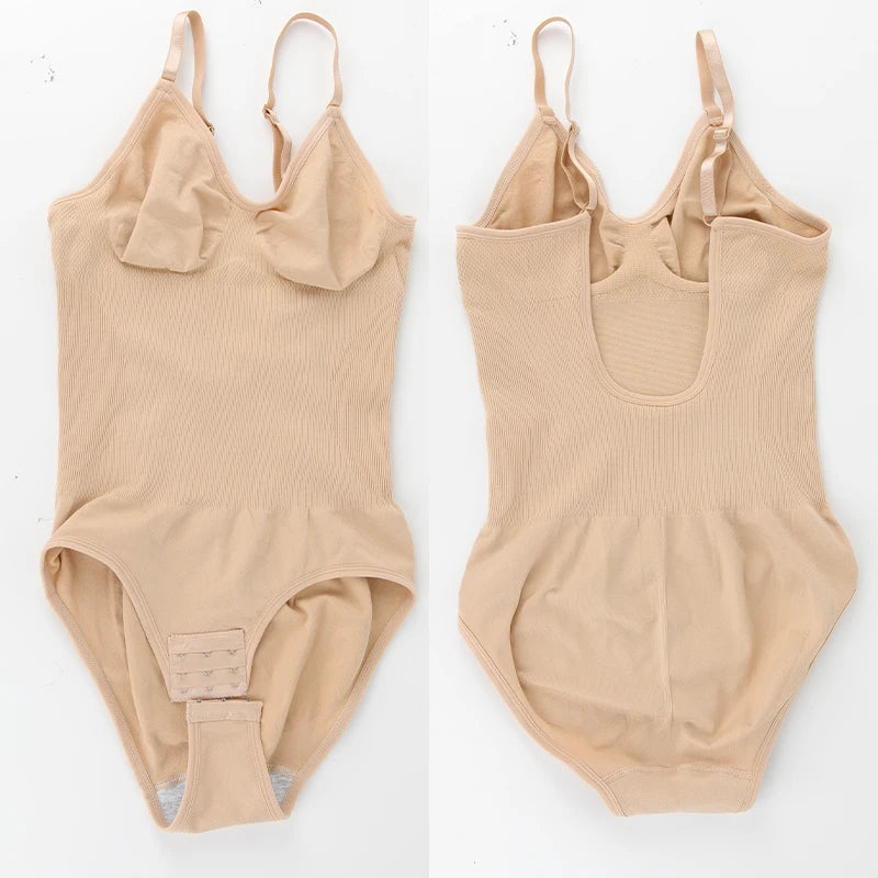 Womens Backless Bodysuits Seamless Shapewear Body Shaper Camisole Tops Corset Shapewear