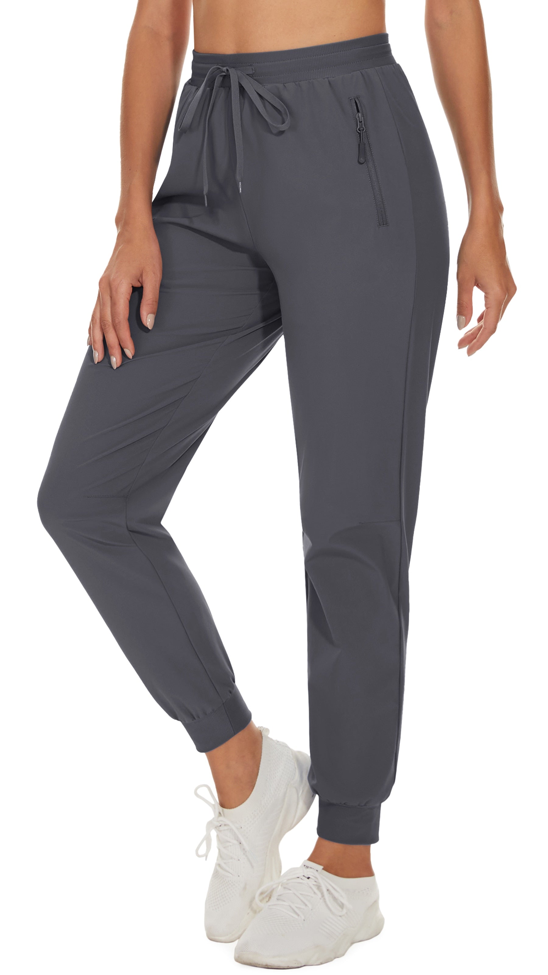 Quick Dry Hiking Pants Women's Casual Long Pants Elastic Waist Zipper Pocket Athletic Trousers Running Workout Bottoms The Clothing Company Sydney