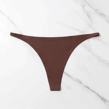 Ice Silk Seamless Panties For Women Soft Thin Band Thongs Woman Satin Underwear Female Bikini Panties G String The Clothing Company Sydney