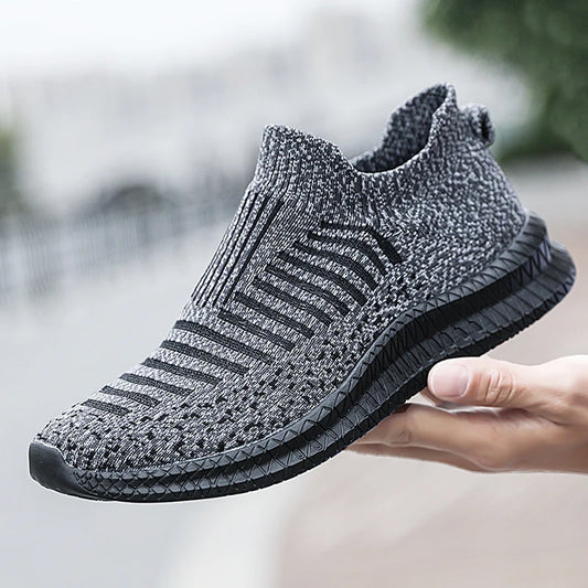 Breathable Casual Lightweight Outdoor Walking Anti-slip Men's Sneakers Slip on Flats Vulcanized Shoes - The Clothing Company Sydney