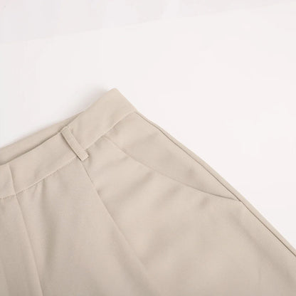 Classic Formal Straight Leg Pants Spring Summer Women's Versatile Casual Wear Loose Fit Wide Leg Pants The Clothing Company Sydney