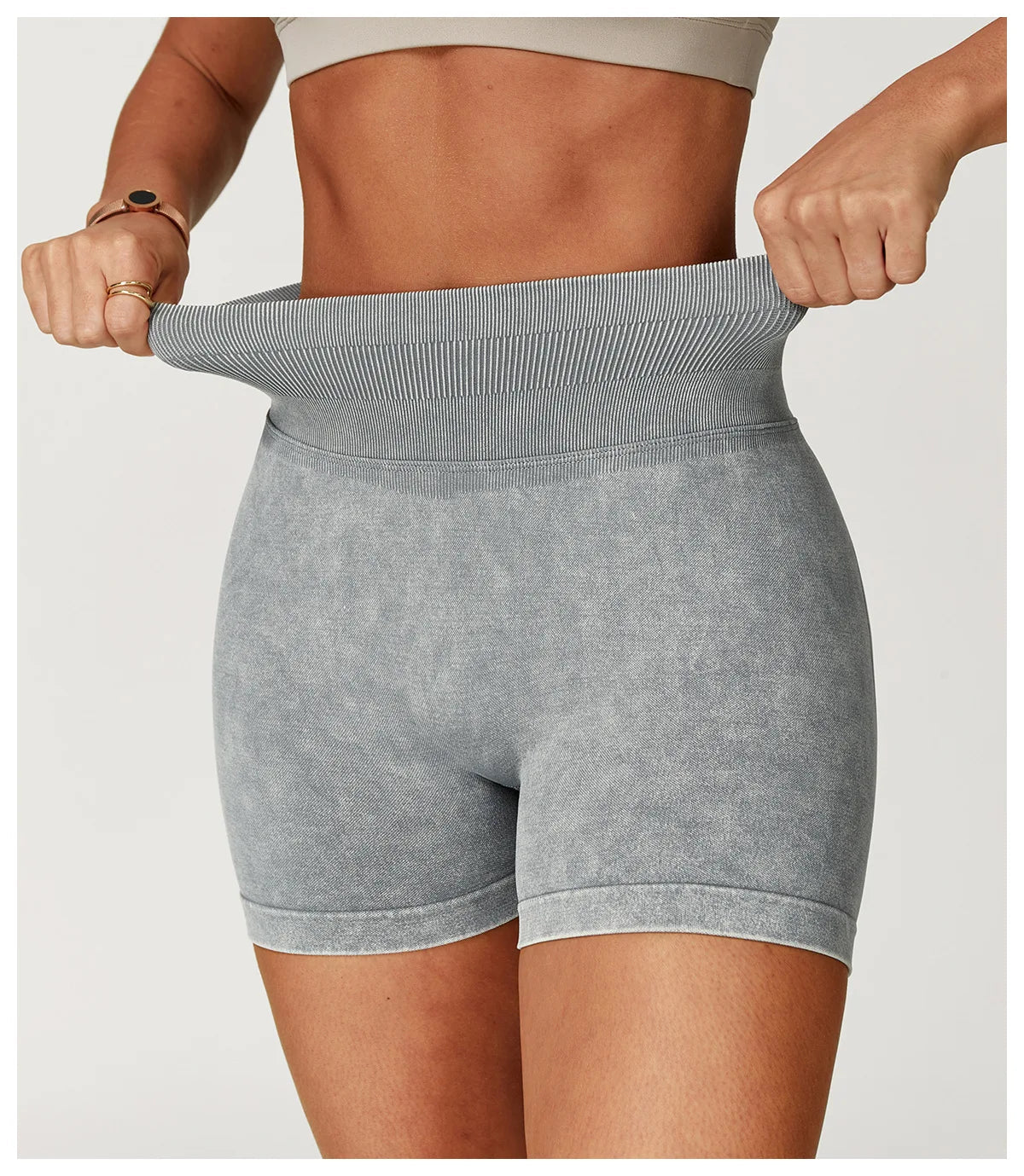 High Waist Yoga Bicycle Shorts Women Sand Washed Workout Shorts Fitness Yoga Lift Butt Fitness Yoga Gym Running Bike Short Pants The Clothing Company Sydney