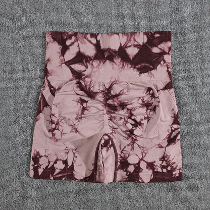 Tie Dye Gym Summer Shorts Woman Casual High Waist Outdoors Sport Seamless Shorts Push Up Fitness Bike Shorts The Clothing Company Sydney