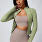 Women's Zipper Turtleneck Sports Long-Sleeve Sports Top, Gym Wear Ladies' Sportswear for Indoor Outdoor Jacket The Clothing Company Sydney