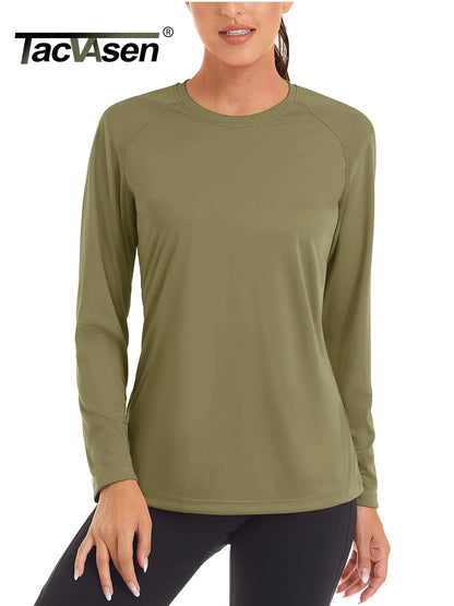 UPF 50+ Summer Quick Dry T-shirts Women's Performance Sun Block UV Protection T Shirts Long Sleeve Swim Pullover Tops The Clothing Company Sydney