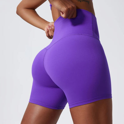 Yoga Clothing Push Up Gym Shorts Womens High Waist Sports Leggings Workout Cycling Shorts - The Clothing Company Sydney