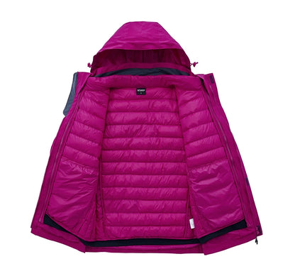 Ski Suit Snowboard Suits Women Windproof Waterproof Warm Thicken Snow Pants And Down Jacket Ski Clothes Set - The Clothing Company Sydney