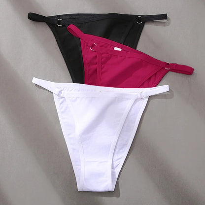 3 Pack Women's Cotton Panties Low Waist Bikini Briefs Ladies Underwear Soft Solid Underpants Lingerie The Clothing Company Sydney