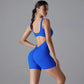 One Piece V Back Sports Jumpsuit Gym Romper Sleeveless Sportswear Bodysuit Women's Casual One-Piece Suit Yoga Clothing Set The Clothing Company Sydney