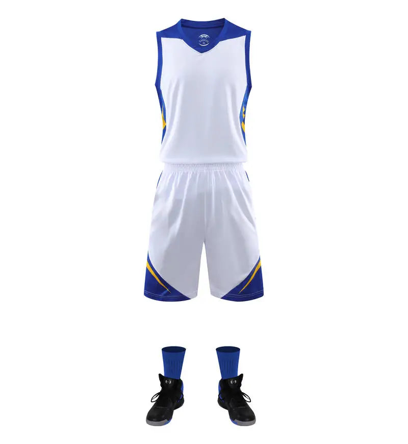 2 Piece Sportswear Basketball Jersey Shorts Set Blank custom Men Women Kids Basketball Uniforms - The Clothing Company Sydney