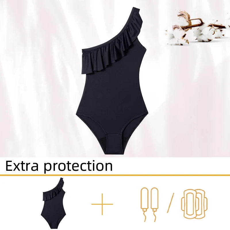 Menstrual Swimsuit Woman One Piece Period Swimwear Leak Proof Menstruation Period Underwear Absorbent Beachwear The Clothing Company Sydney
