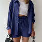Summer Women's Suit Short Sets Outfits Suit Two Piece Button Up Matching Outfit Set - The Clothing Company Sydney