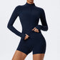 2 Piece Sports Suit Women Half Zipper Long Sleeves Slim Yoga Set Flared Activewear Gym Workout Sportswear The Clothing Company Sydney