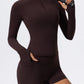 2 Piece Sports Suit Women Half Zipper Long Sleeves Slim Yoga Set Flared Activewear Gym Workout Sportswear The Clothing Company Sydney