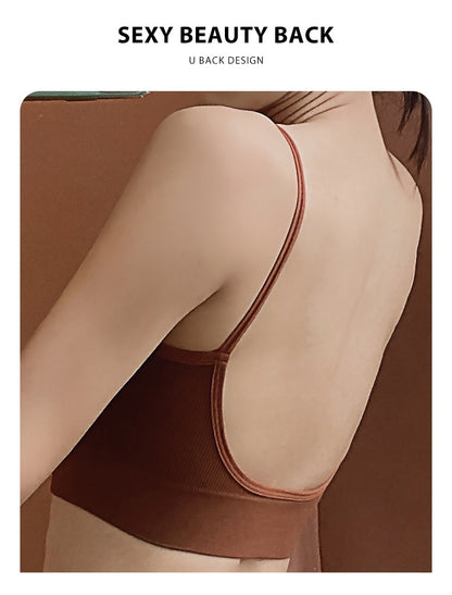 2 Piece French Soft Padded Top Ladies Set Seamless Bra Thong Low Waist Panties Wireless Backless Bralette Underwear The Clothing Company Sydney
