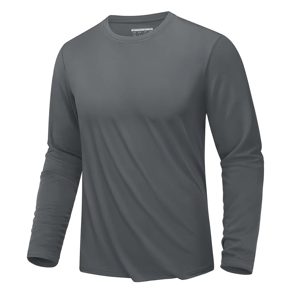 UPF 80+ Sun Protection T-shirts Men's Quick Dry Long Sleeve Athlectic T Shirts Performance Sports T-shirts Rash Guard The Clothing Company Sydney