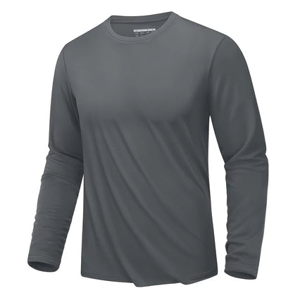 UPF 80+ Sun Protection T-shirts Men's Quick Dry Long Sleeve Athlectic T Shirts Performance Sports T-shirts Rash Guard The Clothing Company Sydney