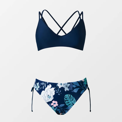2 Piece Mid Waist Swimsuit Bikini Set The Clothing Company Sydney