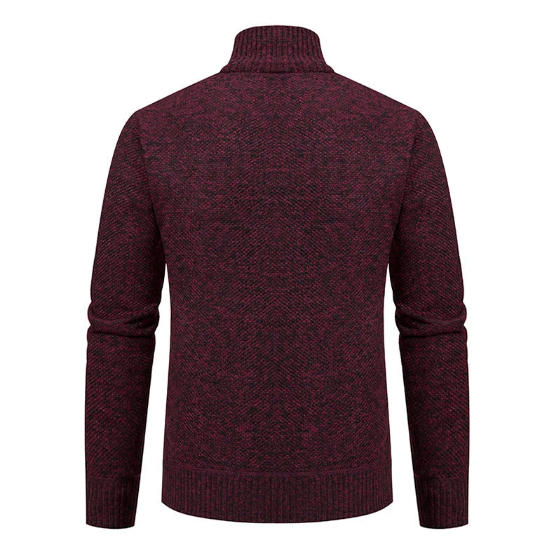 Men's Casual Stand Collar Sweater Zipper Cardigan The Clothing Company Sydney