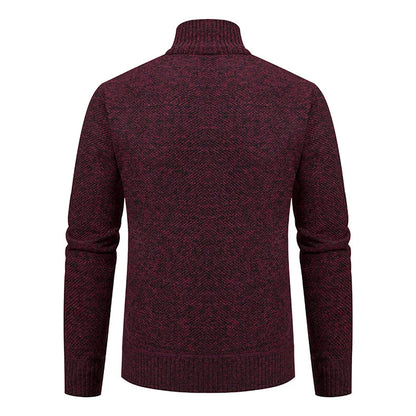 Men's Casual Stand Collar Sweater Zipper Cardigan The Clothing Company Sydney